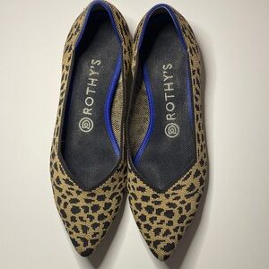 Rothy's Black and Tan Patterned Flats